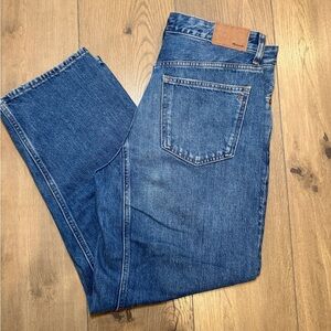 Madewell Barrel Leg Jean Dobbins Wash. Size 27